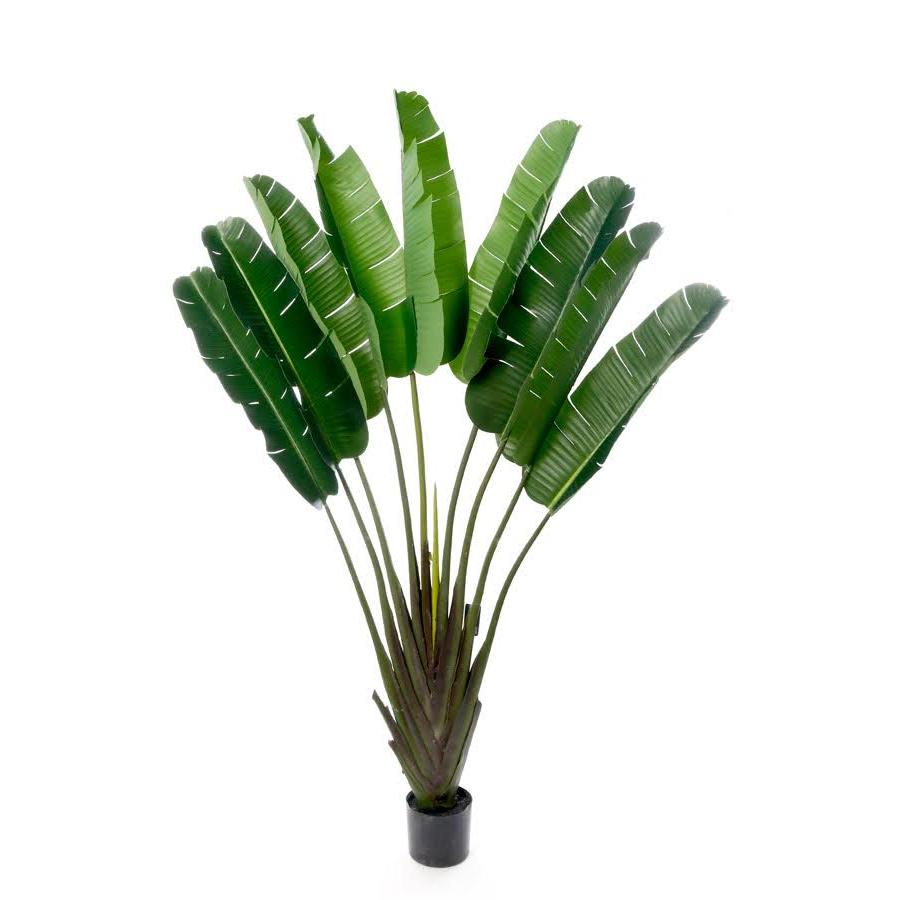 עץ מלאכותי מעוצב עלי בננה מרשימים בצבע ירוק 180CM