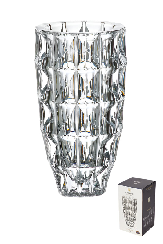 אגרטל עשוי קריסטל בוהמיה בעיצוב יוקרתי 28X15X15 ס"מ