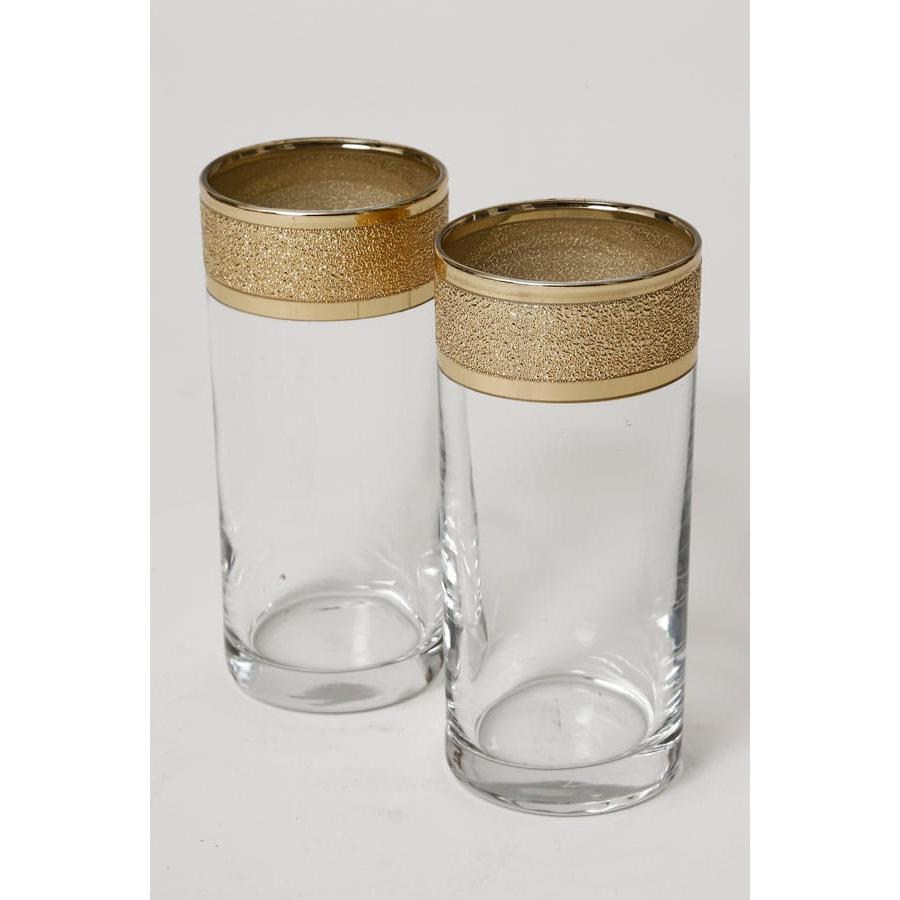 סט 6 כוסות שתיה 280 מ"ל GOLDEN זכוכית