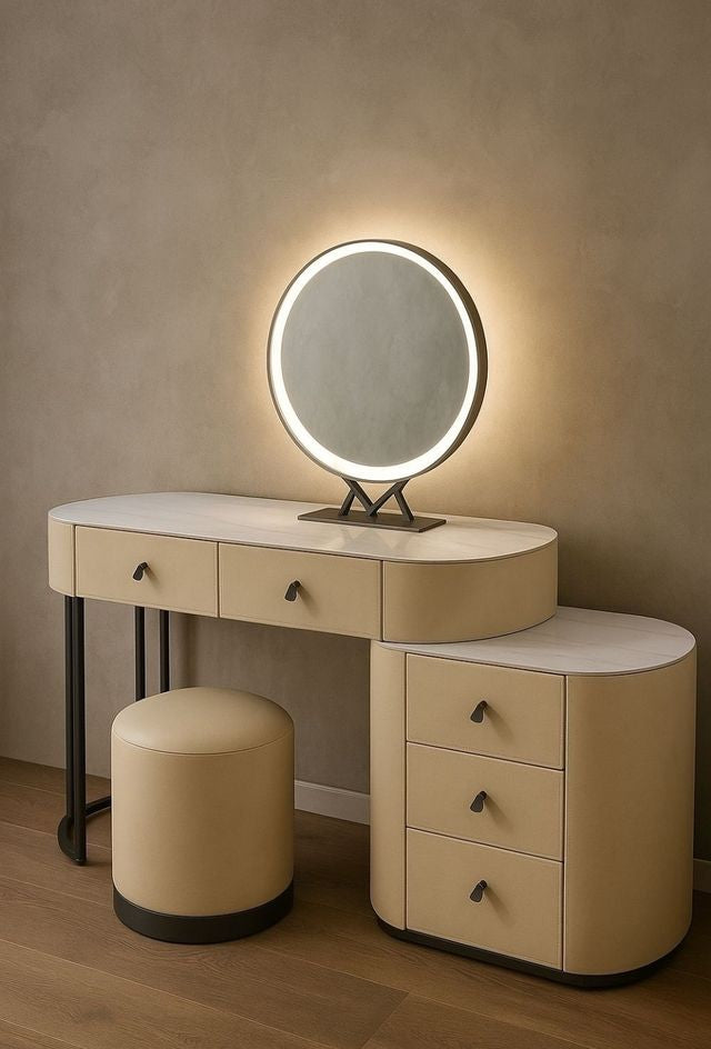 סט ריהוט מושלם הכולל קונסולה שידה הדום ומראה מעוצבת