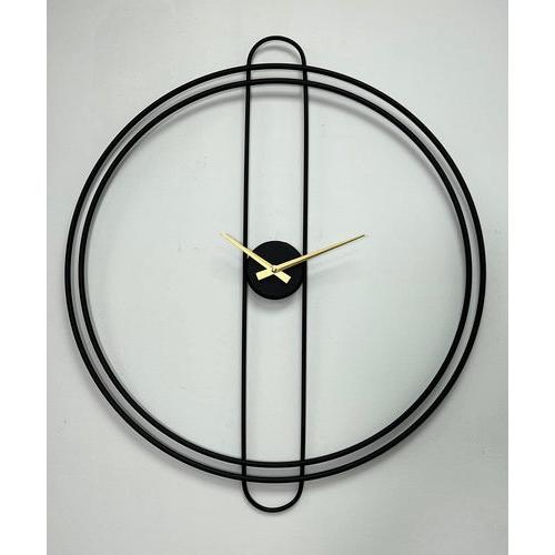 שעון קיר עגול עשוי מתכת בעיצוב יוקרתי ומיוחד