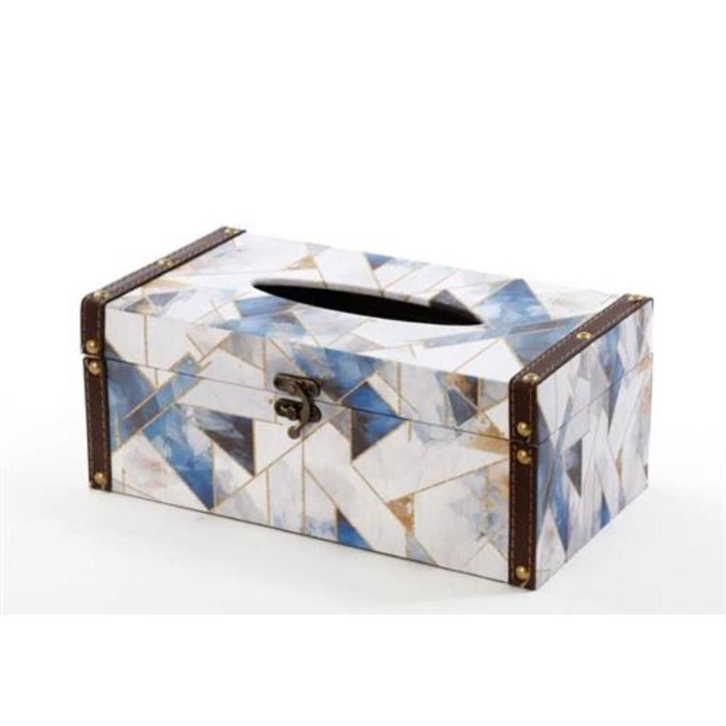 קופסא לטישו מעוצבת צורות גאומטריות מיוחדות 27X15X11 ס"מ
