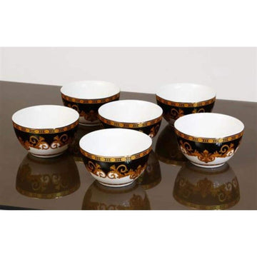סט 6 קעריות הגשה מעוצבות מפורצלן 12CM