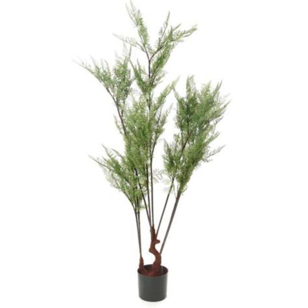 עץ מלאכותי מעוצב עלי ערבה בגוון ירוק 160CM