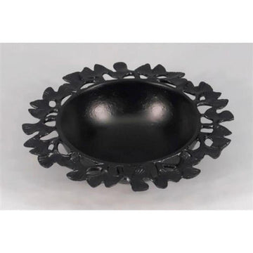 קערת הגשה מעוצבת עם עיטורים מיוחדים BRASS BLACK