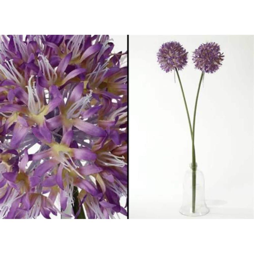 גבעול פרח משי מלאכותי מעוצב בצבע סגול 86CM