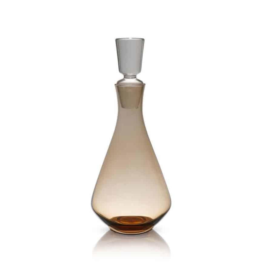 דקנטר יוקרתי עשוי קריסטל ושילוב אמבר 1300ML