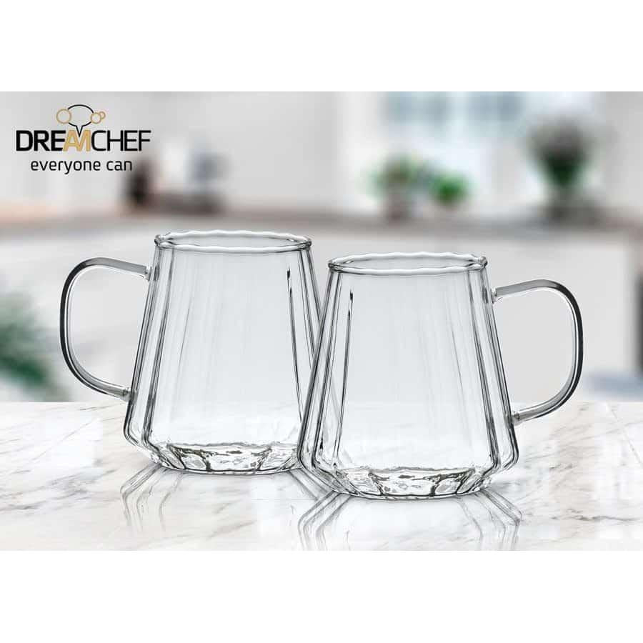 זוג מאגים ייחודיים DreamChef עשוי זכוכית 350ml