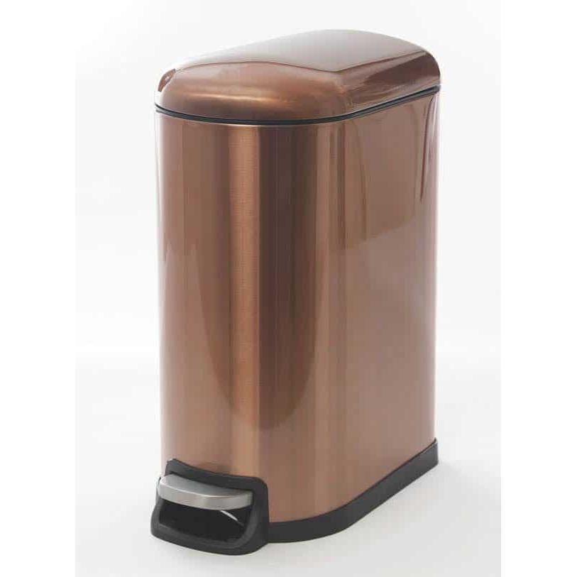 פח אשפה מלבני מעוצב בגוון ברונזה מיוחד 10L