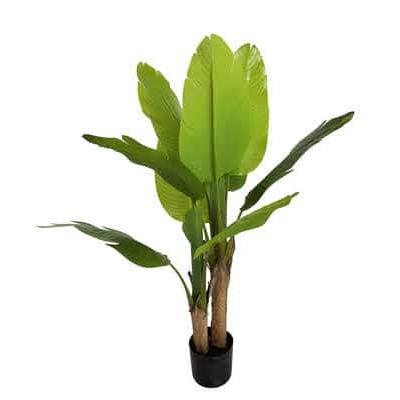 עץ מלאכותי 15 עלי בננה מיוחדים בגוון ירוק 120CM