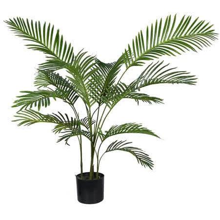 עץ דקל מלאכותי מעוצב 14 עלים בצבע ירוק 120CM