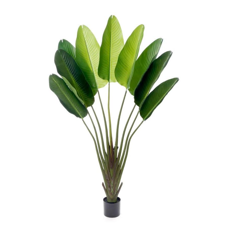 עץ מלאכותי מעוצב עלי בננה מיוחדים בצבע ירוק 150CM