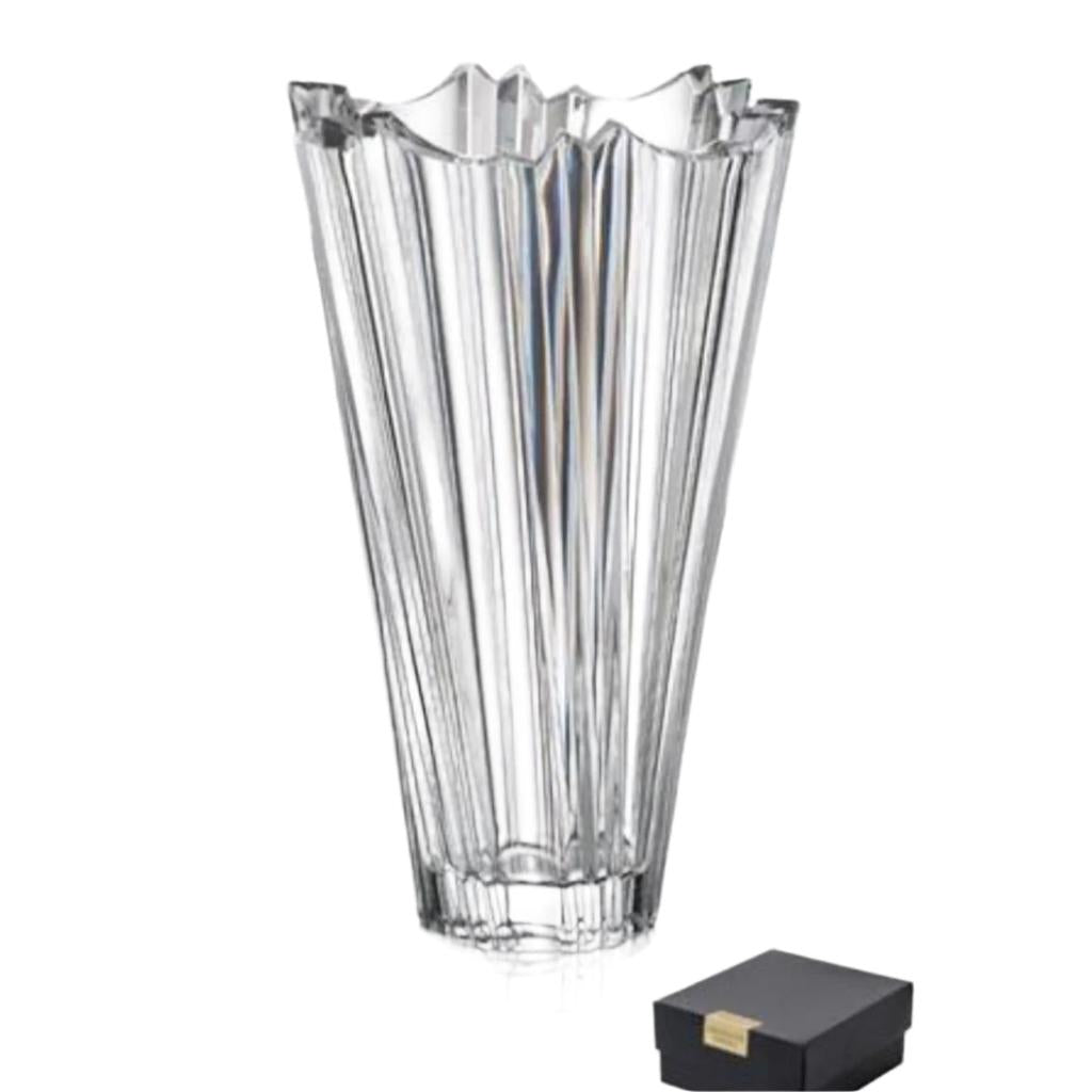 אגרטל עשוי קריסטל בוהמיה בעיצוב מהודר 31X19X19 ס"מ