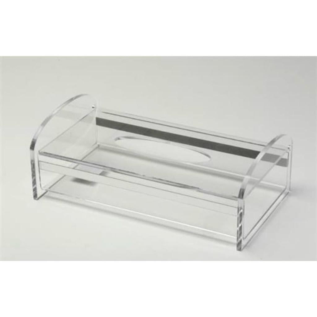 קופסא לטישו עשויה אקריליק בעיצוב מיוחד ופס כסף
