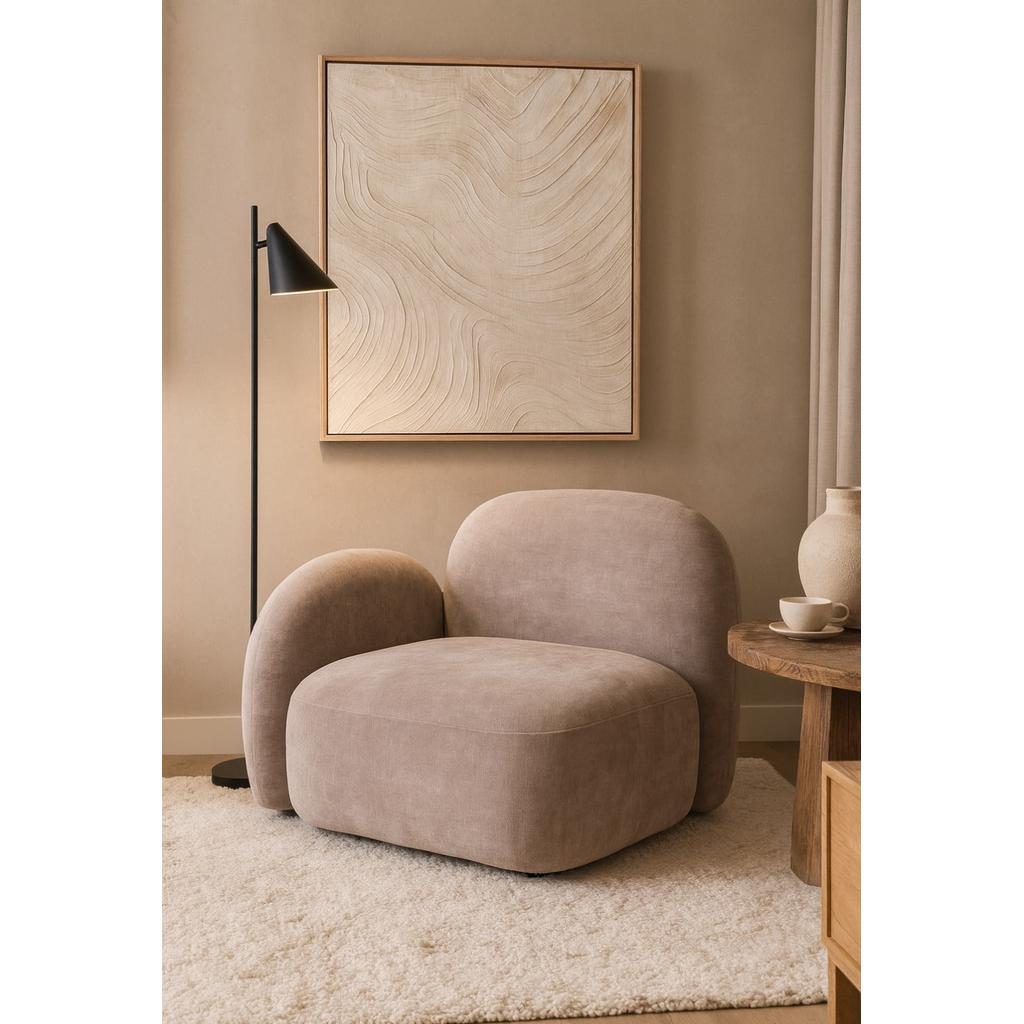 כורסא דגם שנהב מעוצבת משענת יד אלגנטית