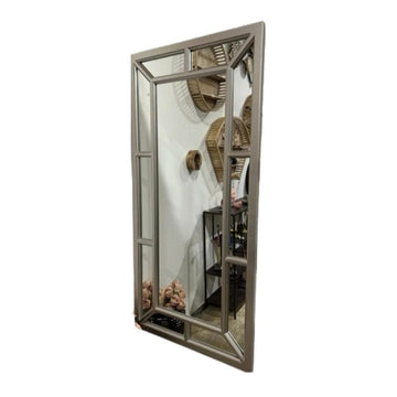 מראת קיר מעוצבת מסגרת עץ בעיצוב יוקרתי 160X75 ס"מ