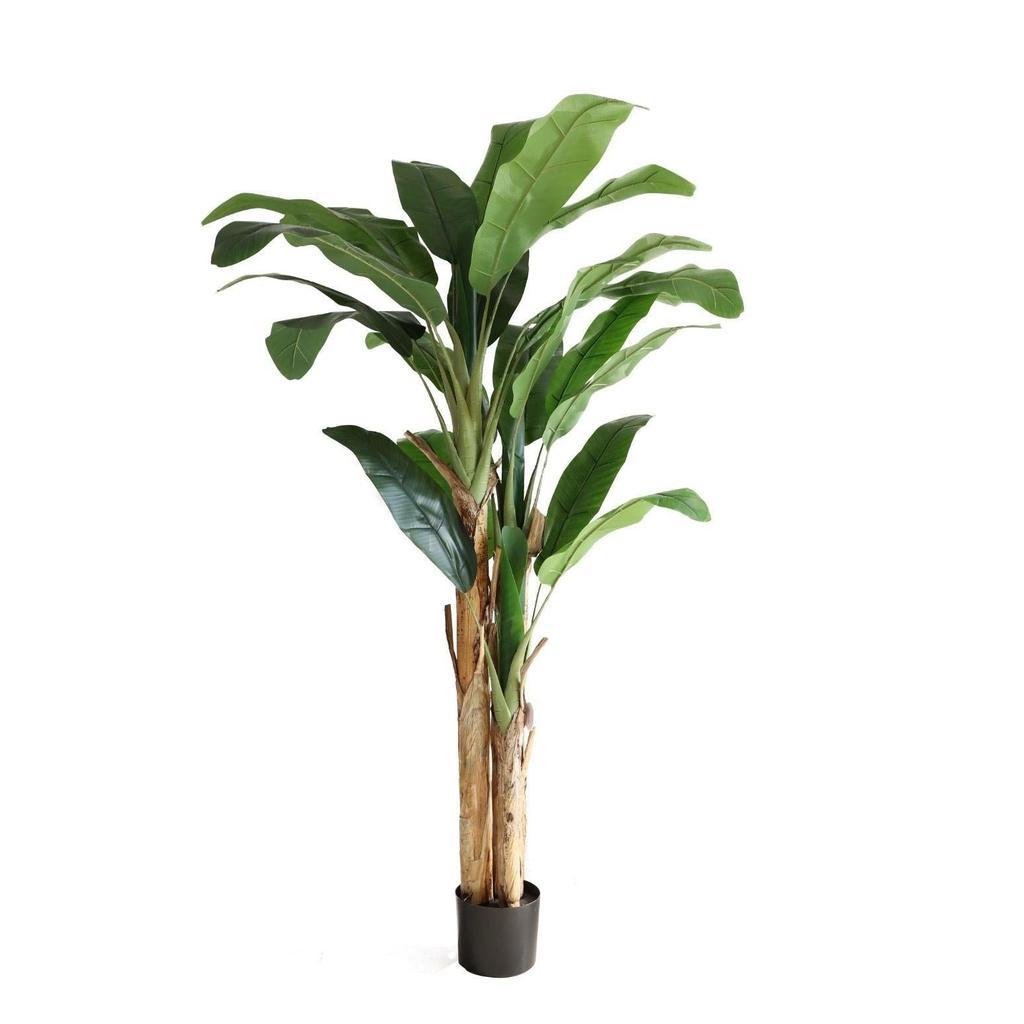 עץ מלאכותי בעיצוב עלים ירוקים מרשימים 205CM - בי יוניק - עיצוב הבית