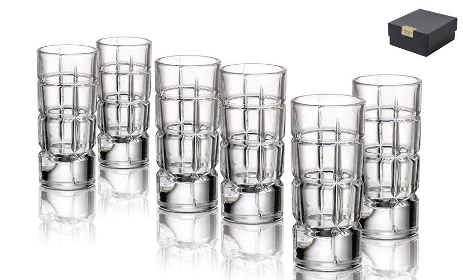 סט כוסות ליקר עשוי קריסטל בוהמיה יוקרתי 40ML