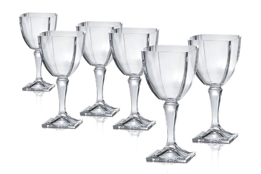 סט גביעי יין עשוי קריסטל בוהמיה בעיצוב קלאסי 270ML