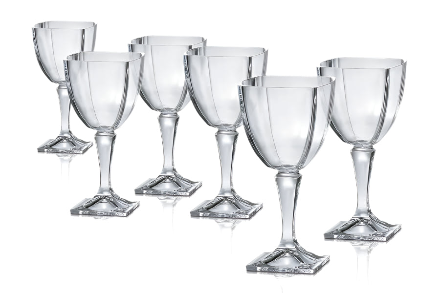 סט גביעי יין עשוי קריסטל בוהמיה בעיצוב אלגנטי 300ML