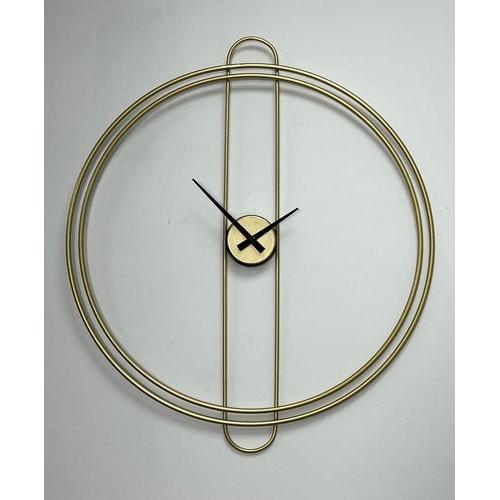 שעון קיר עגול עשוי מתכת בעיצוב יוקרתי ומיוחד