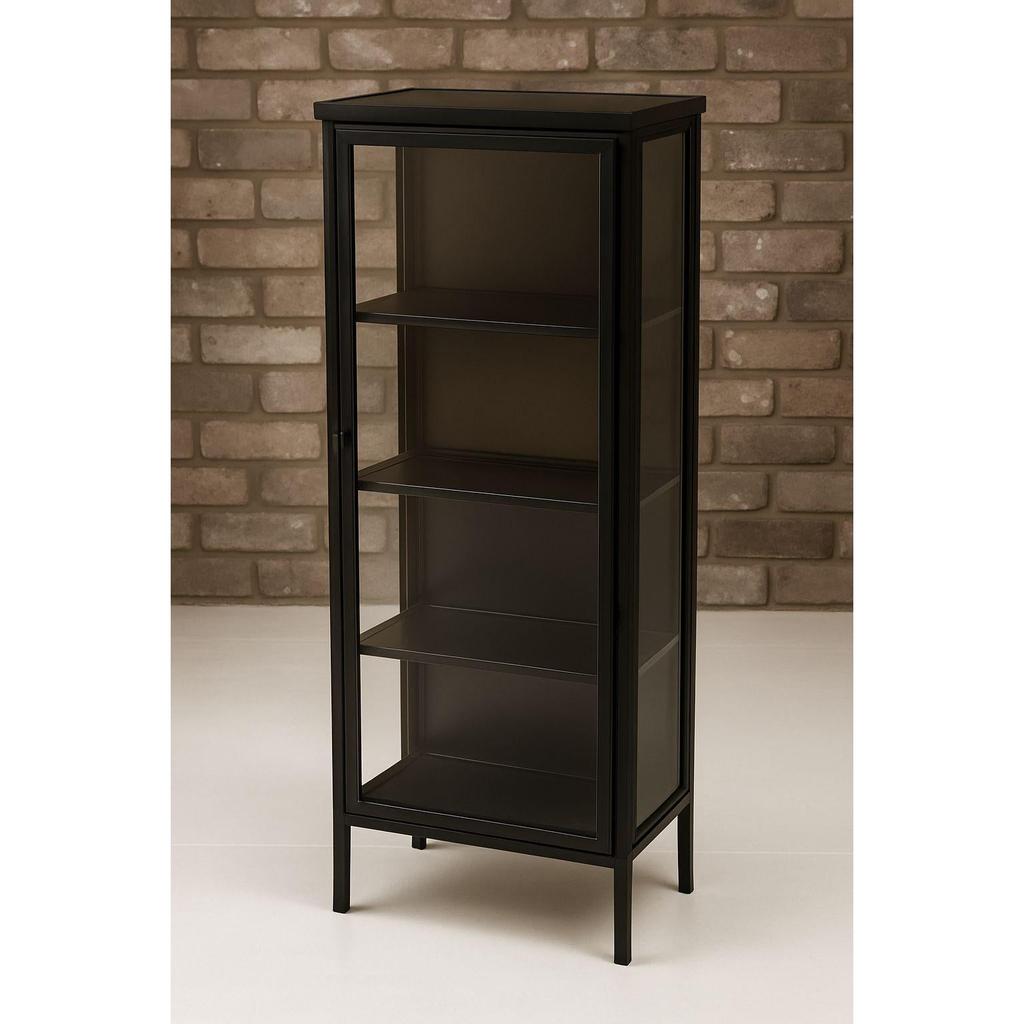 ויטרינה עשויה מתכת בצבע שחור יוקרתי - בי יוניק - עיצוב הבית