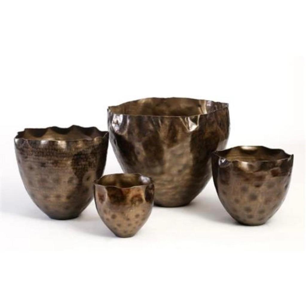 סט 4 מעמדים לעציצים עשויים BRASS זהב יוקרתי