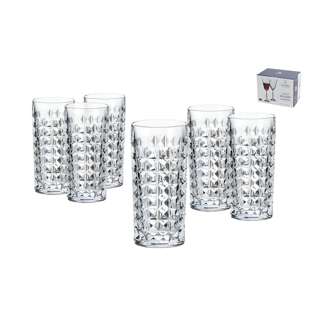 סט כוסות שתיה קרה עשוי קריסטל מיוחד 260ML