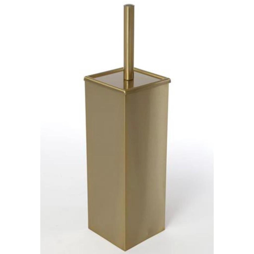 מברשת שירותים מרובעת בגוון זהב מוברש 42X32X30 ס”מ