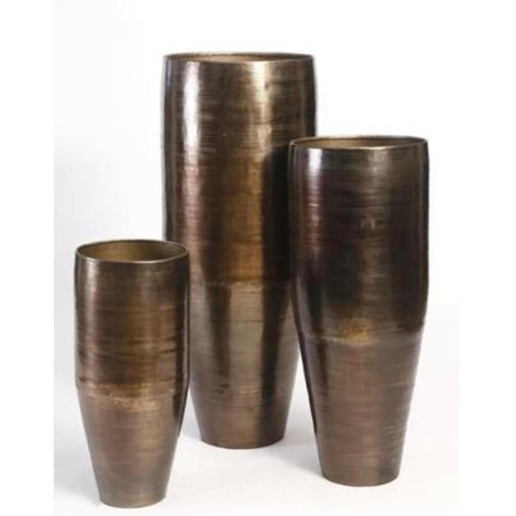 סט 3 מעמדים לעציצים עשויים BRASS זהב עתיק מיוחד