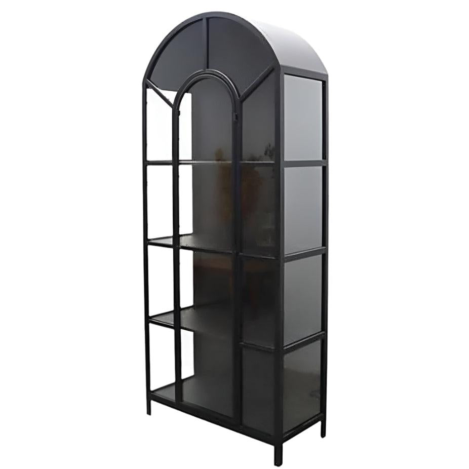 ויטרינה עשויה מתכת בשילוב דלתות זכוכית יוקרתית