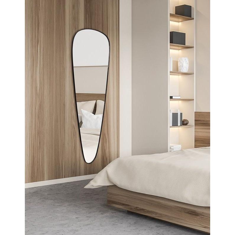 מראת גוף טיפה יוקרתית במידות 160/55 בצבע שחור