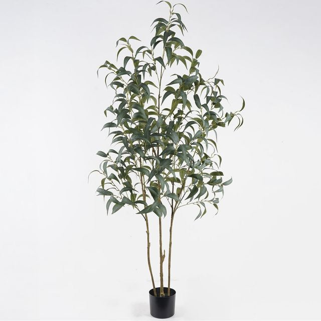 עץ אקליפטוס מלאכותי בעיצוב מיוחד בצבע ירוק 180CM