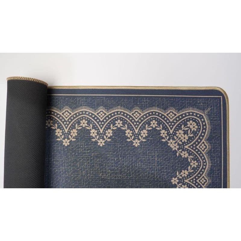 שטיח דגם טנסי עשוי בד ושילוב גומי עם כיתוב KITCHEM