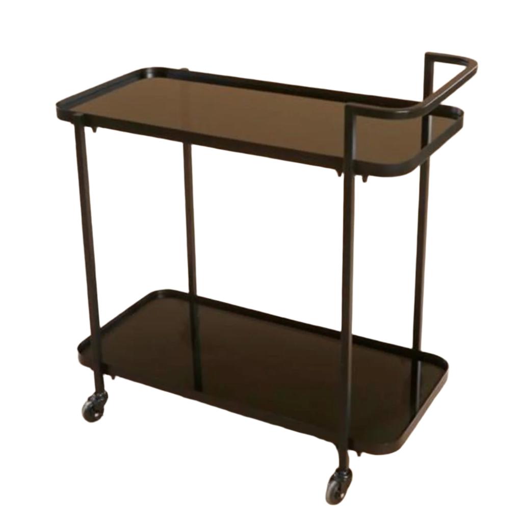 עגלת משקאות בעיצוב יוקרתי בצבע שחור