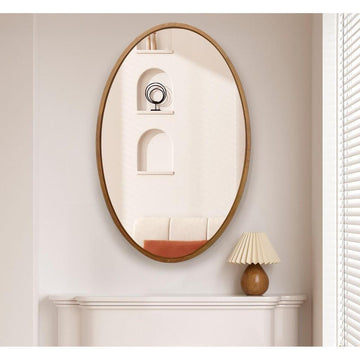 מראת קיר מעוצבת מסגרת עץ מיוחדת