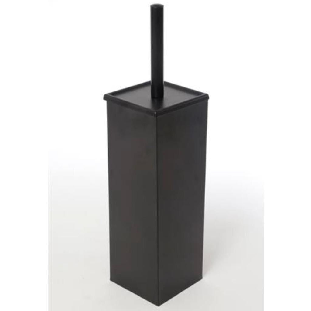 מברשת שירותים מרובעת בצבע שחור מט 42X32X30 ס"מ