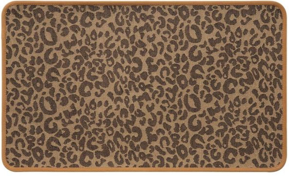 שטיח דגם פנתרה מעוצב הדפס מנומר בגוון חום