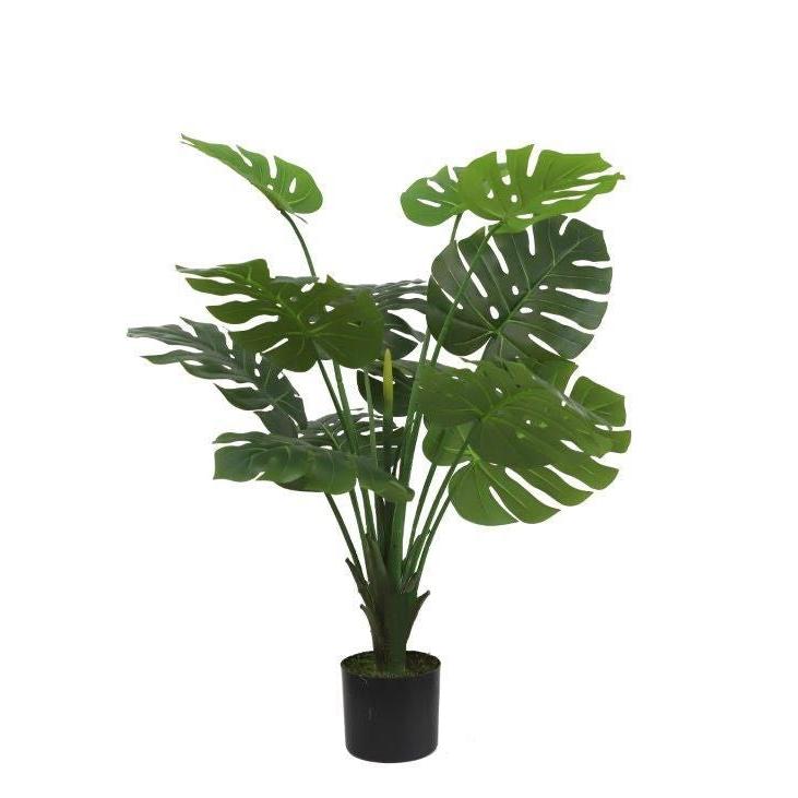 עץ מלאכותי מעוצב עלים בגוון ירוק מיוחד 100CM