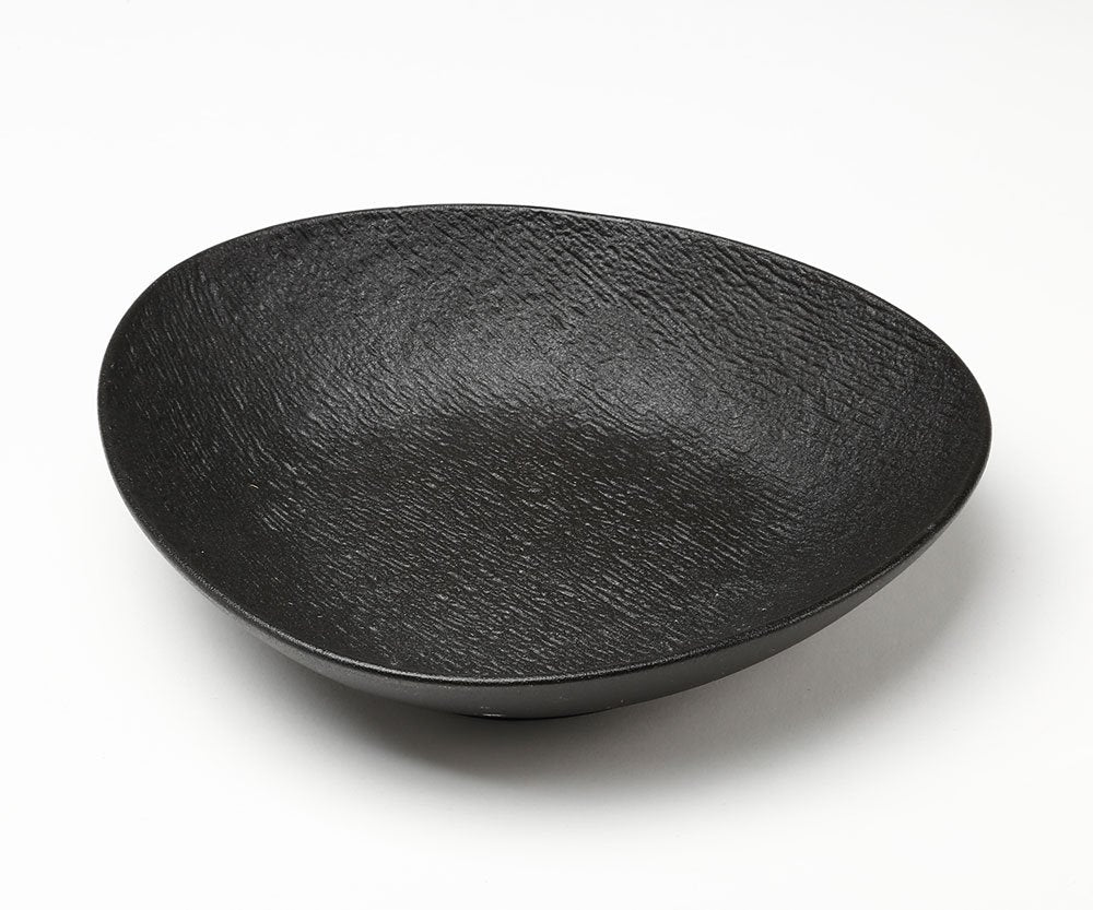 כלי שולחן פורצלן NEW BONE CHINA SIMPEL – לבן ושחור – צלחת עמוקה – דגם 2
