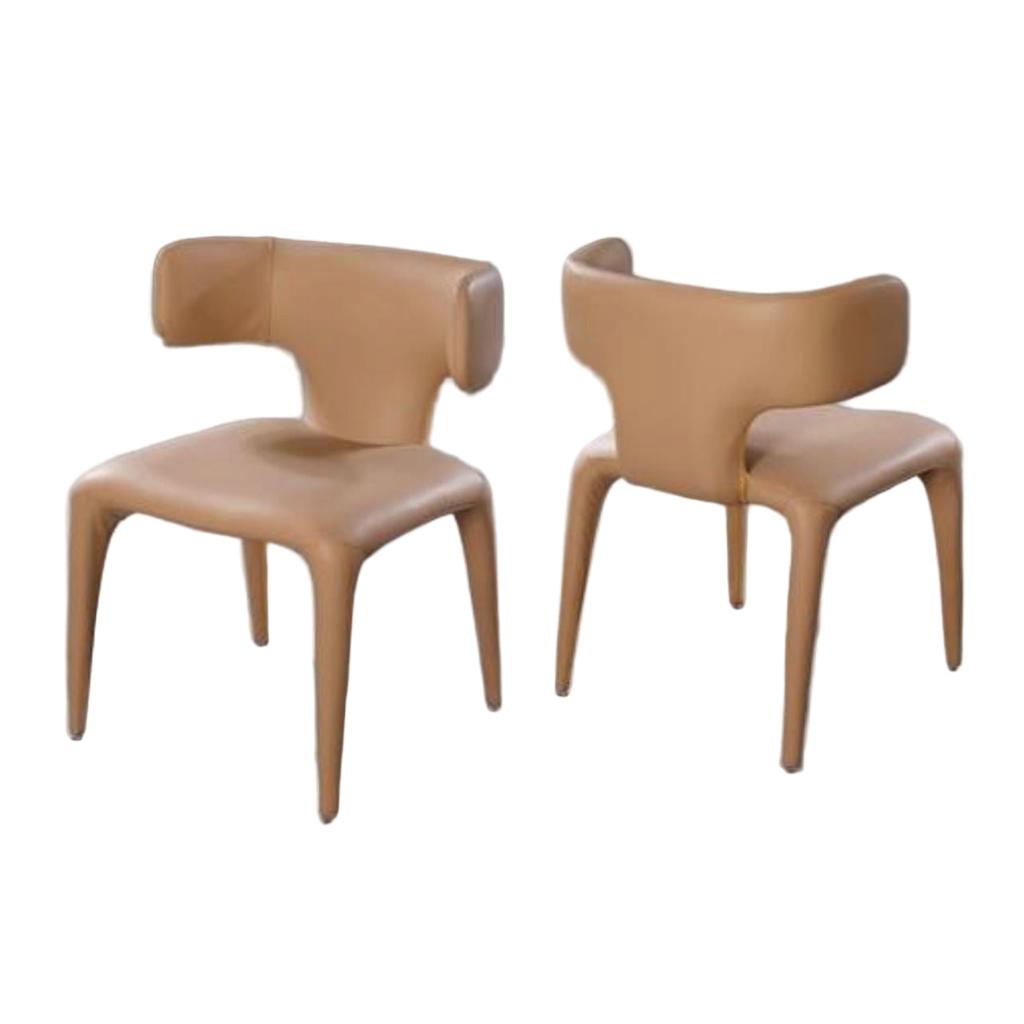 כיסא אוכל עשוי עור בעיצוב יוקרתי ומיוחד