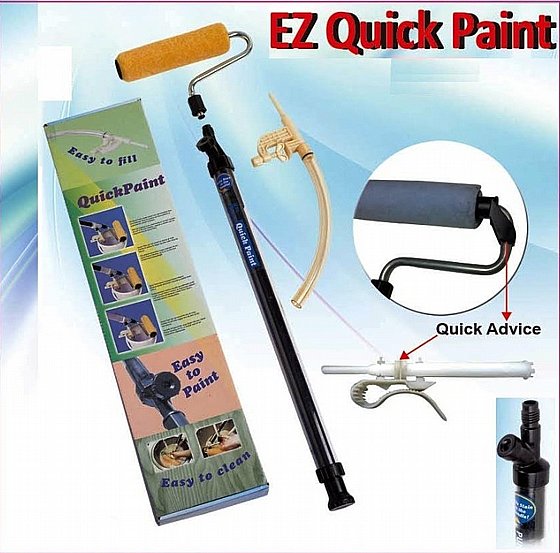 רולר צביעה עם בוכנת מילוי צבע איזי פיינט Quick Paint עיצוב יוקרתי לבית