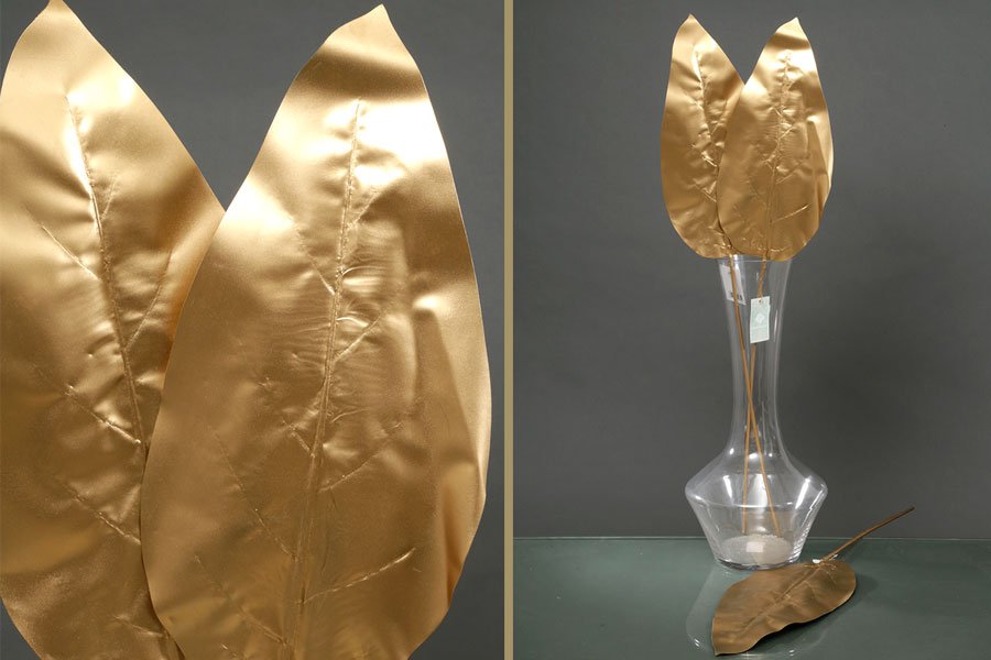 ענף עלה גן עדן בגודל 103cm בצבע זהב – זהב – 103cm