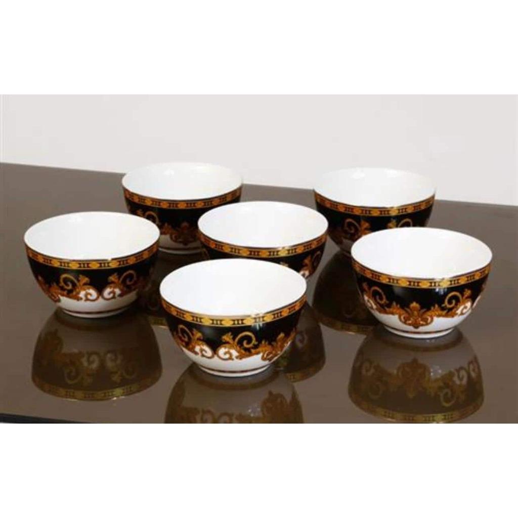 סט 6 קעריות הגשה מעוצבות מפורצלן 12CM