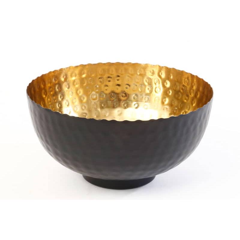 קערה לפיצוחים מעוצבת BRASS BLACK שחור וזהב