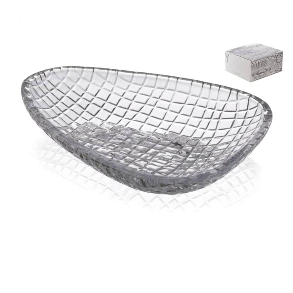 קערת הגשה יוקרתית מסדרת CRYSTALINE במידות 38X29X6.5