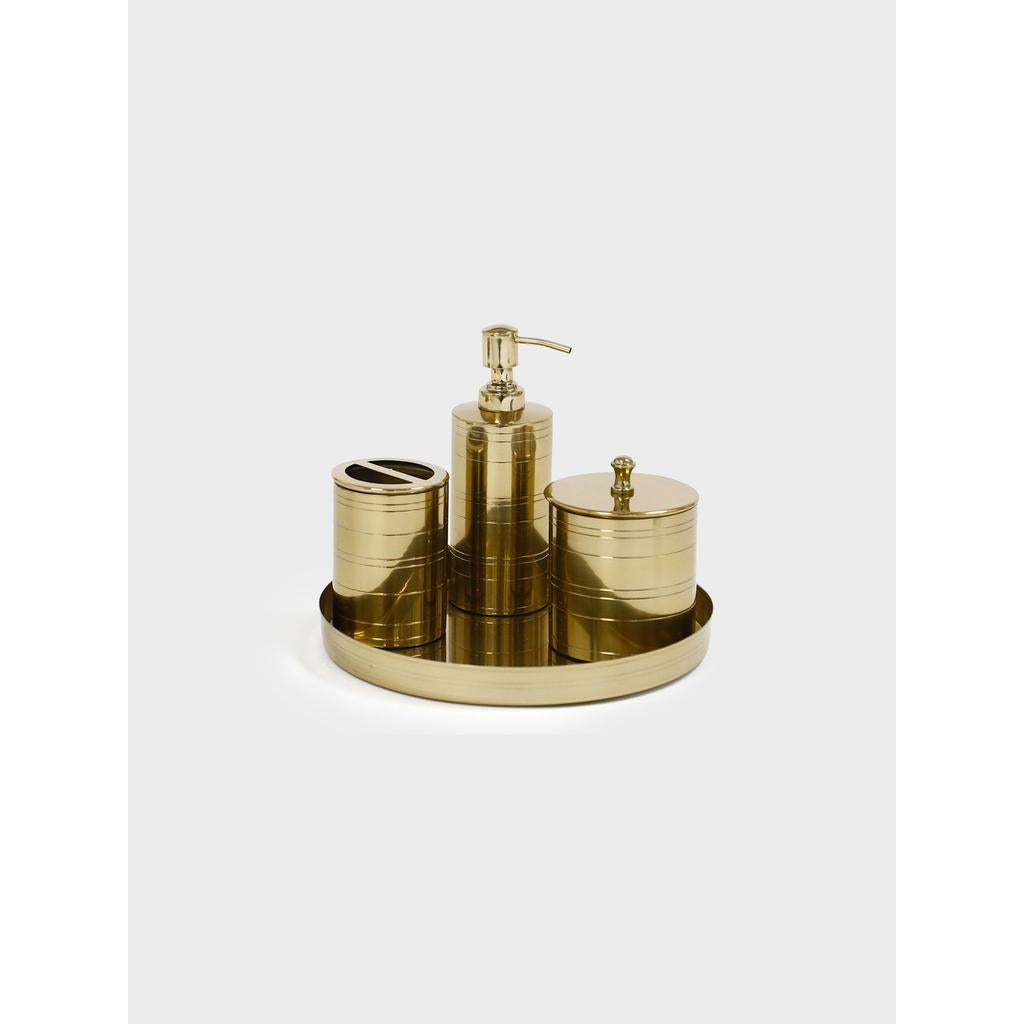 סט אמבטיה BRASS GOLD – 26X26X20