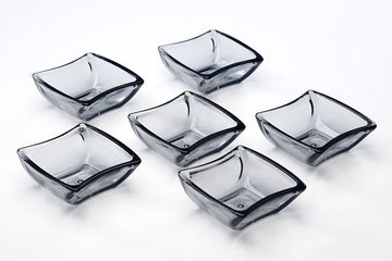 סט קעריות דגם האפולי פוליקרבונט כהה – 10x9.5x3.5