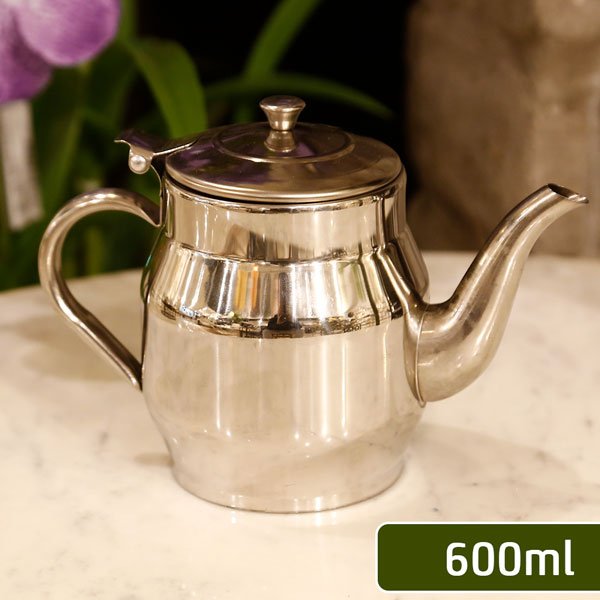 קומקום תה נירוסטה DREAM CHEF בצבע ניקל 700ml סט מעוצב להגשה ולאירוח