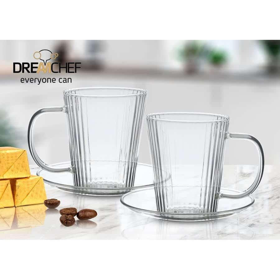 זוג מאגים יוקרתיים DreamChef עשוי זכוכית 380ml